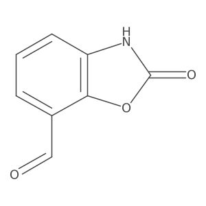 2-Oxo-2,3-dihydrobenzoxazole-7-carboxaldehyde结构式