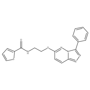 N-[2-({3-phenyl-[1,2,4]triazolo[4,3-b]pyridazin-6-yl}oxy)ethyl]thiophene-2-carboxamide Structure