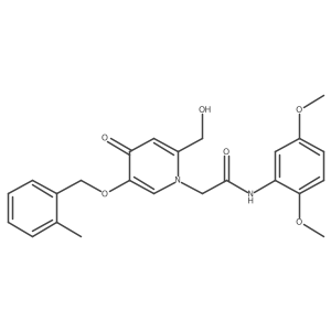 N-(2,5-dimethoxyphenyl)-2-(2-(hydroxymethyl)-5-((2-methylbenzyl)oxy)-4-oxopyridin-1(4H)-yl)acetamide结构式
