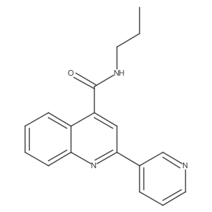 N-propyl-2-(pyridin-3-yl)quinoline-4-carboxamide Structure