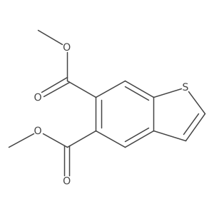 Dimethyl 1-benzothiophene-5,6-dicarboxylate Structure