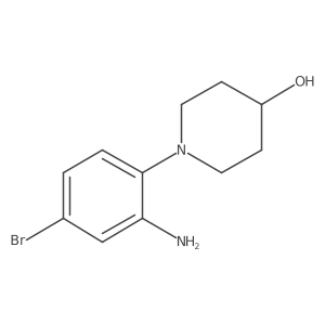 1-(2-Amino-4-bromophenyl)piperidin-4-ol Structure
