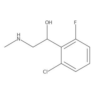 1-(2-Chloro-6-fluorophenyl)-2-(methylamino)ethan-1-ol Structure