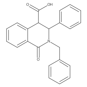 2-Benzyl-1-oxo-3-phenyl-1,2,3,4-tetrahydroisoquinoline-4-carboxylic acid结构式