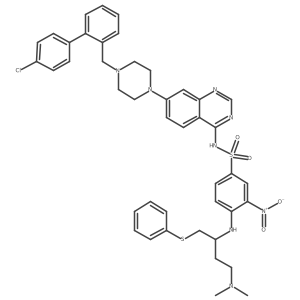 (R)-N-(7-(4-((4'-Chlorobiphenyl-2-Yl)methyl)piperazin-1-Yl)quinazolin-4-Yl)-4-(4-(Dimethylamino)-1-(Phenylthio)butan-2-Ylamino)-3-Nitrobenzenesulfonamide结构式