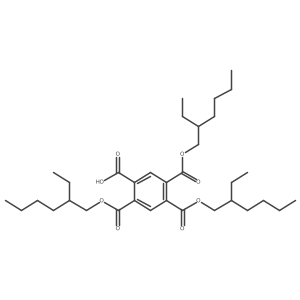 Pyromellitic acid tris(2-ethylhexyl) Structure