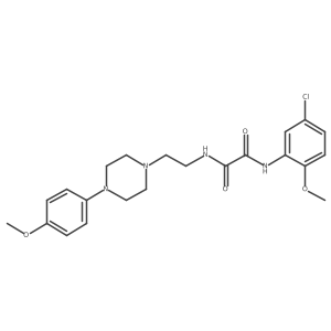 N1-(5-chloro-2-methoxyphenyl)-N2-(2-(4-(4-methoxyphenyl)piperazin-1-yl)ethyl)oxalamide结构式