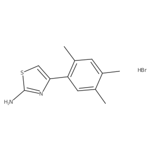 4-(2,4,5-Trimethylphenyl)-1,3-thiazol-2-ylamine hydrobromide Structure