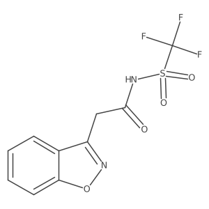 N-(2-benzo[d]isoxazol-3-yl-acetyl)-trifluoromethanesulfonamide Structure