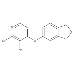 4-(2H-1,3-benzodioxol-5-yloxy)-6-chloropyrimidin-5-amine Structure