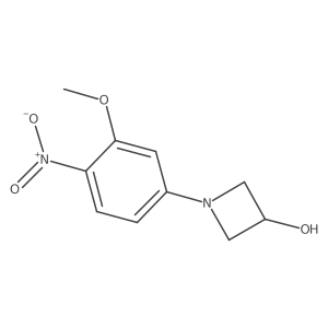 1-(3-Methoxy-4-nitrophenyl)-3-azetidinol Structure