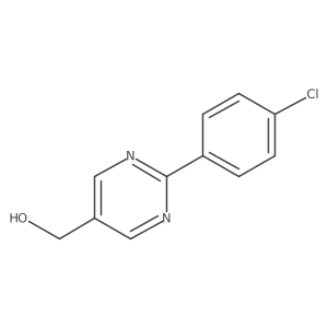[2-(4-Chlorophenyl)pyrimidin-5-yl]methanol结构式