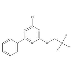 2-Chloro-4-phenyl-6-(2,2,2-trifluoroethoxy)-1,3,5-triazine Structure