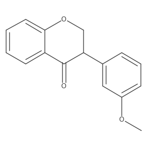 2,3-Dihydro-3-(3-methoxyphenyl)-4H-1-benzopyran-4-one Structure