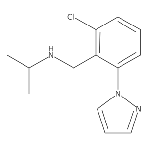 2-Chloro-N-(1-methylethyl)-6-(1H-pyrazol-1-yl)benzenemethanamine结构式