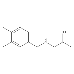 1-{[(3,4-Dimethylphenyl)methyl]amino}propan-2-ol结构式