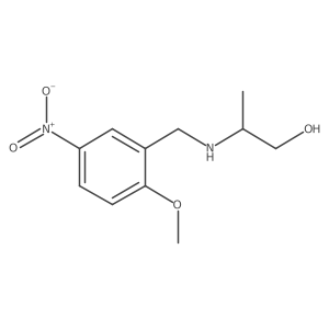 2-[[(2-Methoxy-5-nitrophenyl)methyl]amino]-1-propanol结构式