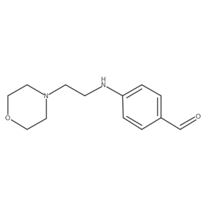Benzaldehyde, 4-[[2-(4-morpholinyl)ethyl]amino]-结构式