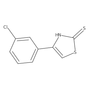 4-(3-Chlorophenyl)thiazole-2-thiol Structure