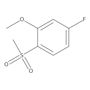 4-Fluoro-2-methoxy-1-(methylsulfonyl)benzene结构式
