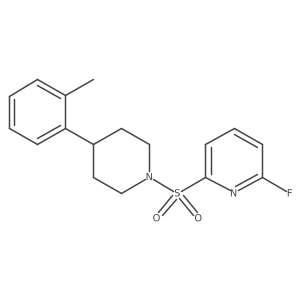2-Fluoro-6-(4-o-tolyl-piperidine-1-sulfonyl)-pyridine结构式