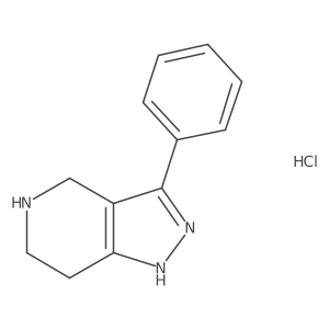 3-Phenyl-4,5,6,7-tetrahydro-1H-pyrazolo[4,3-c]pyridine hydrochloride Structure