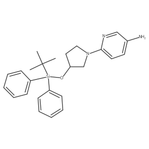 6-[3-[[(1,1-Dimethylethyl)diphenylsilyl]oxy]-1-pyrrolidinyl]-3-pyridinamine结构式