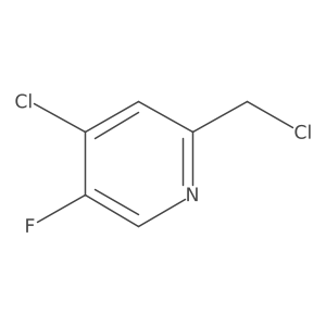 4-Chloro-2-(chloromethyl)-5-fluoropyridine结构式
