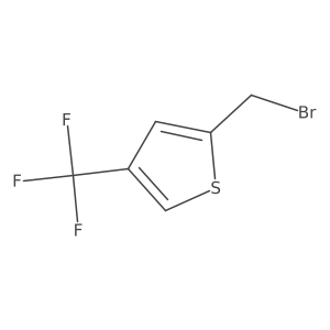 2-(Bromomethyl)-4-(trifluoromethyl)thiophene结构式