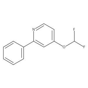 4-(Difluoromethoxy)-2-phenylpyridine Structure
