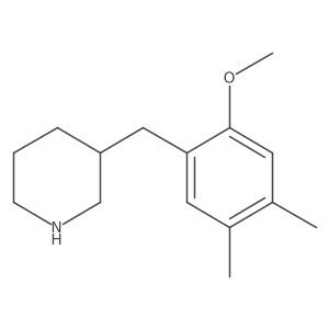 3-[(2-Methoxy-4,5-dimethylphenyl)methyl]piperidine Structure