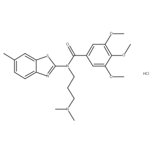 N-(3-(dimethylamino)propyl)-3,4,5-trimethoxy-N-(6-methylbenzo[d]thiazol-2-yl)benzamide hydrochloride Structure