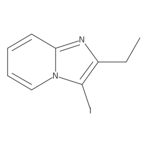 2-Ethyl-3-iodo-imidazo[1,2-a]pyridine结构式