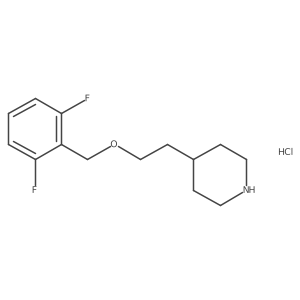 4-{2-[(2,6-Difluorobenzyl)oxy]ethyl}piperidine hydrochloride Structure