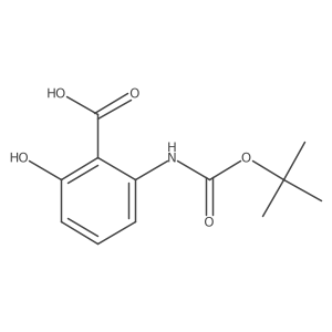 2-[[(1,1-Dimethylethoxy)carbonyl]amino]-6-hydroxybenzoic acid Structure