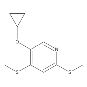 5-Cyclopropoxy-2,4-bis(methylthio)pyridine Structure