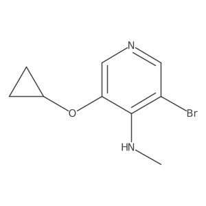3-Bromo-5-cyclopropoxy-N-methylpyridin-4-amine Structure