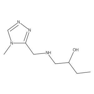 1-[[(4-Methyl-4H-1,2,4-triazol-3-yl)methyl]amino]-2-butanol结构式