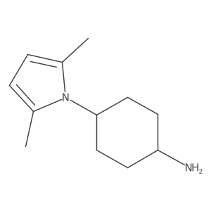 4-(2,5-dimethyl-1H-pyrrol-1-yl)cyclohexan-1-amine结构式