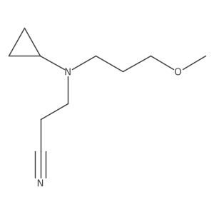 Propanenitrile, 3-[cyclopropyl(3-methoxypropyl)amino]- Structure
