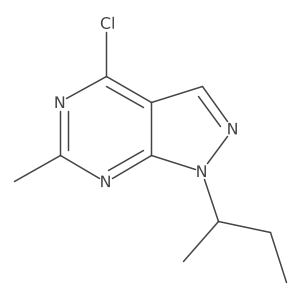 1-(Butan-2-YL)-4-chloro-6-methyl-1H-pyrazolo[3,4-D]pyrimidine结构式