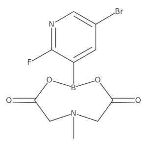 2-(5-Bromo-2-fluoropyridin-3-yl)-6-methyl-1,3,6,2-dioxazaborocane-4,8-dione Structure