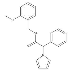 N-(2-methoxybenzyl)-2-phenyl-2-(1H-pyrrol-1-yl)acetamide Structure