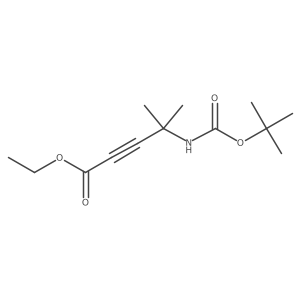 Ethyl 4-{[(tert-butoxy)carbonyl]amino}-4-methylpent-2-ynoate结构式