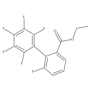 [1,1a(2)-Biphenyl]-2-carboxylic acid, 2a(2),3a(2),4a(2),5a(2),6,6a(2)-hexafluoro-, ethyl ester Structure