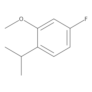 2-(4'-Fluoro-2'-methoxyphenyl)propane结构式