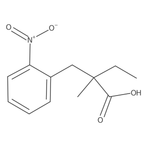 2-Methyl-2-(2-nitrobenzyl)butanoic acid Structure