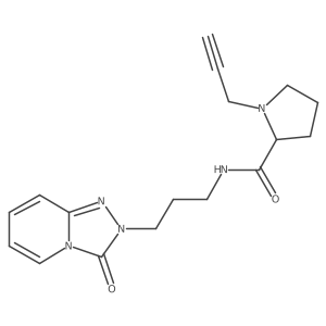 (2S)-N-(3-{3-oxo-2H,3H-[1,2,4]triazolo[4,3-a]pyridin-2-yl}propyl)-1-(prop-2-yn-1-yl)pyrrolidine-2-carboxamide Structure