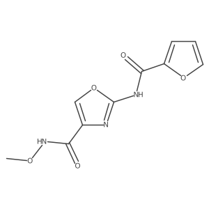 2-(furan-2-amido)-N-methoxy-1,3-oxazole-4-carboxamide Structure