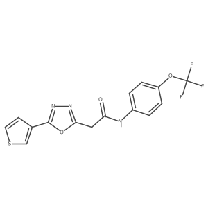 3-[3-(1-methyl-1H-pyrazol-5-yl)phenyl]-5-(3-thienyl)-1,2,4-oxadiazole Structure